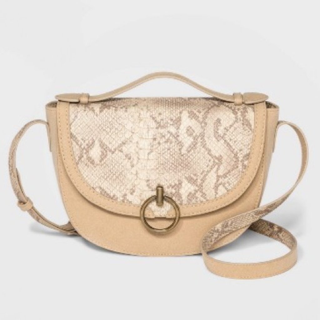 Universal Thread Python Saddle Bag Like New